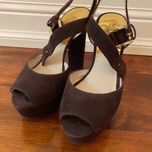 MICHAEL Michael Kors peep hoe platform heel